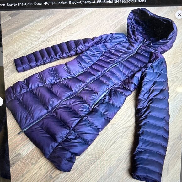 Lululemon Brave The Cold Down Puffer Jacket Black Cherry 4 - Picture 3 of 10